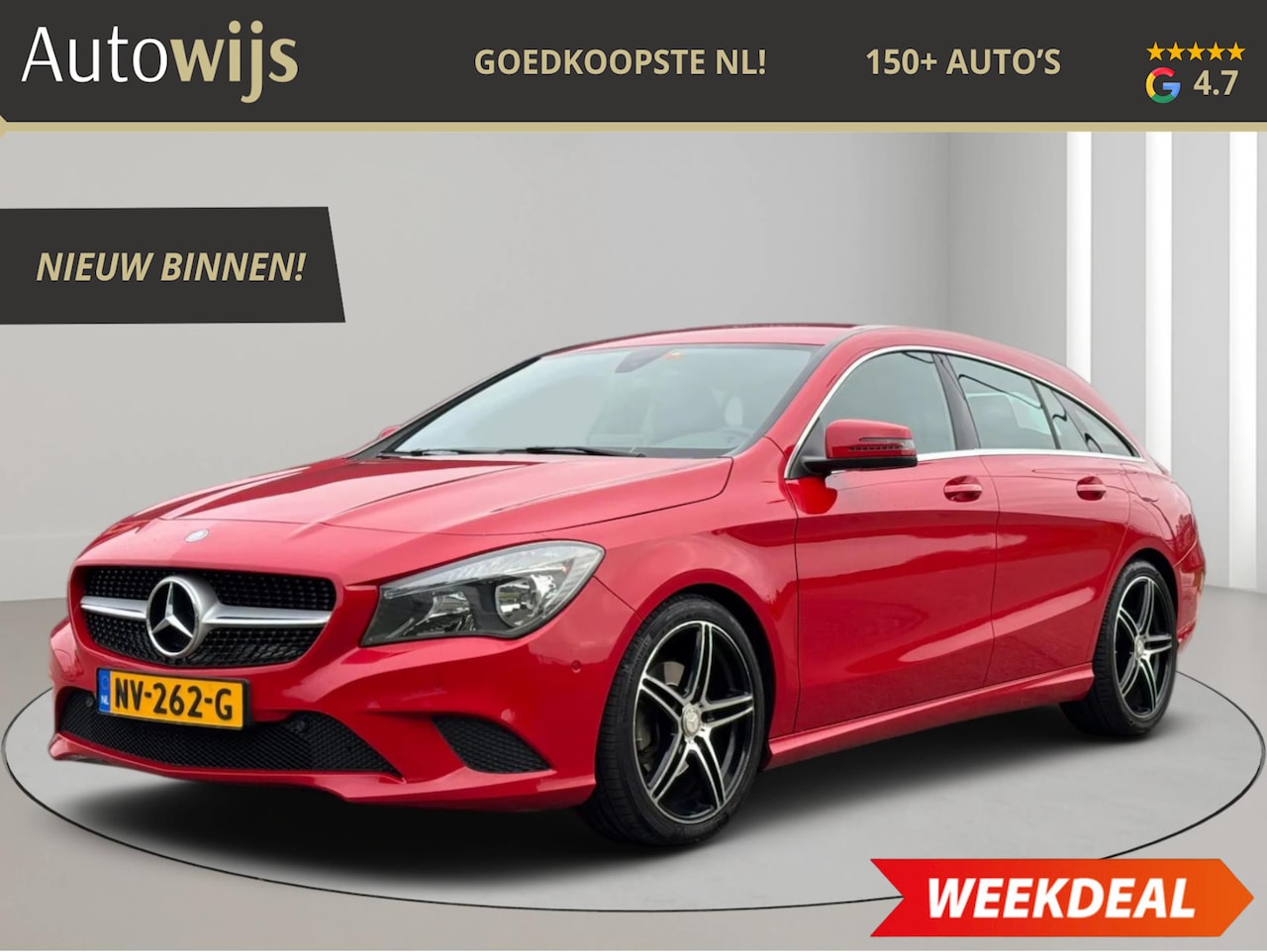 Mercedes-Benz CLA-klasse Shooting Brake - 200 Ambition|AUT|CAMERA|TREKHAAK|SFEER|NAVI|STOELVERW - AutoWereld.nl
