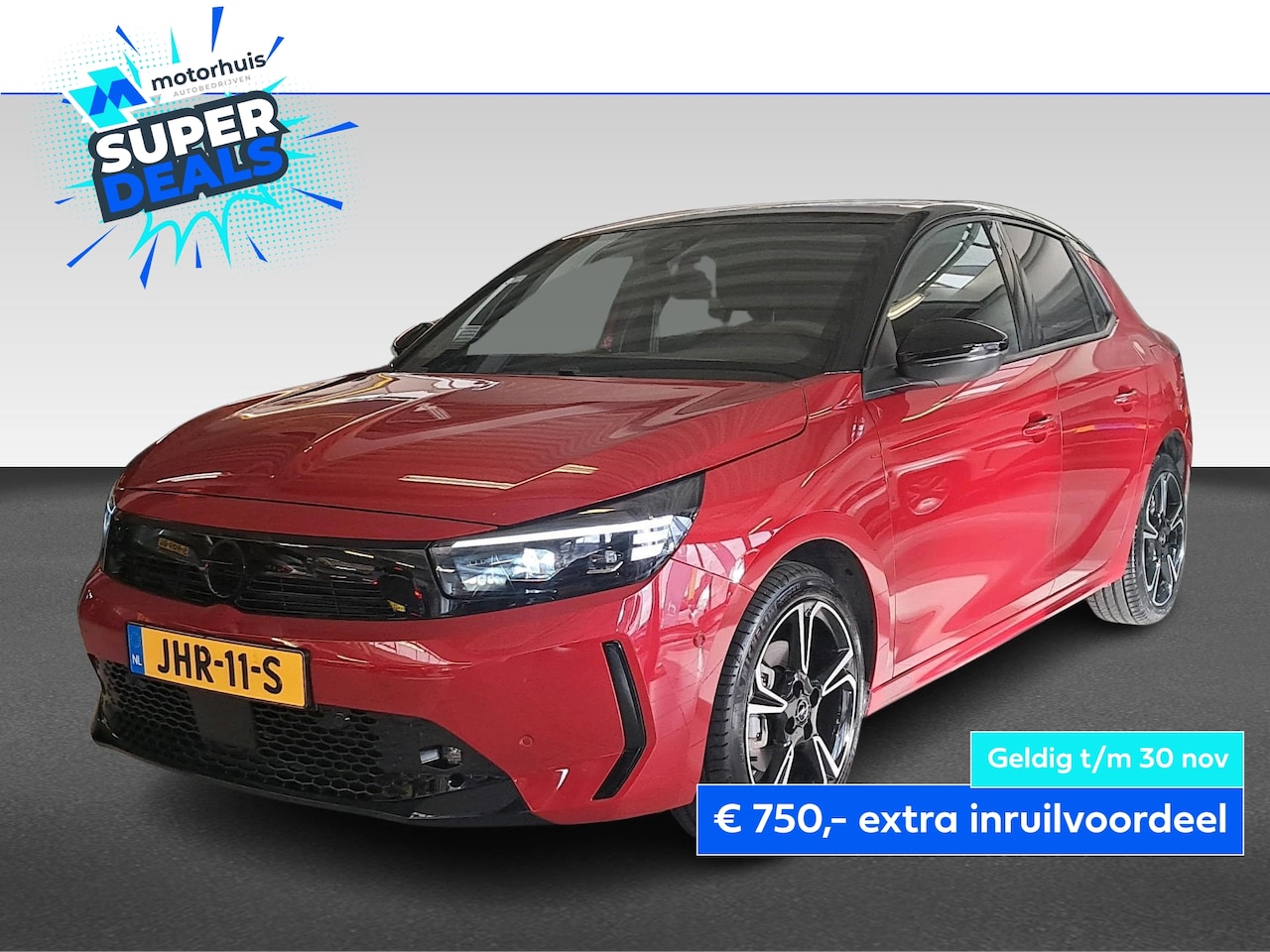 Opel Corsa - 1.2 TURBO HYBRID 145PK AUTOMAAT GS LINE NAVI PRO CAMERA WINTERPACK ECC - AutoWereld.nl