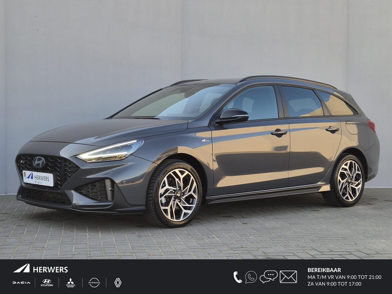 Hyundai i30 Wagon - 1.0 T-GDi MHEV N-Line Automaat / Fabrieksgarantie tot 01-2030 / Stuur-, en Stoel verwarmin - AutoWereld.nl