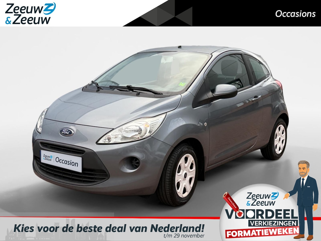 Ford Ka - 1.2 Style start/stop | Airco | Centrale Deurvergrendeling | Elektrische Ramen | Radio/Aux - AutoWereld.nl