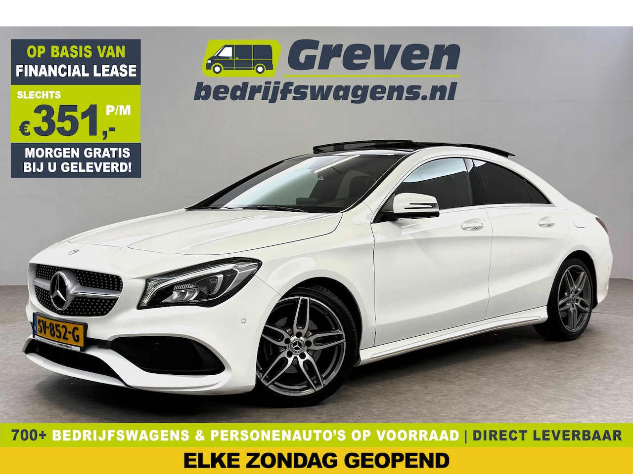 Mercedes-Benz CLA-Klasse - 180 AMG | Pano | LED | Camera | Cruise | Navi | Parkeersens. | NAP - AutoWereld.nl
