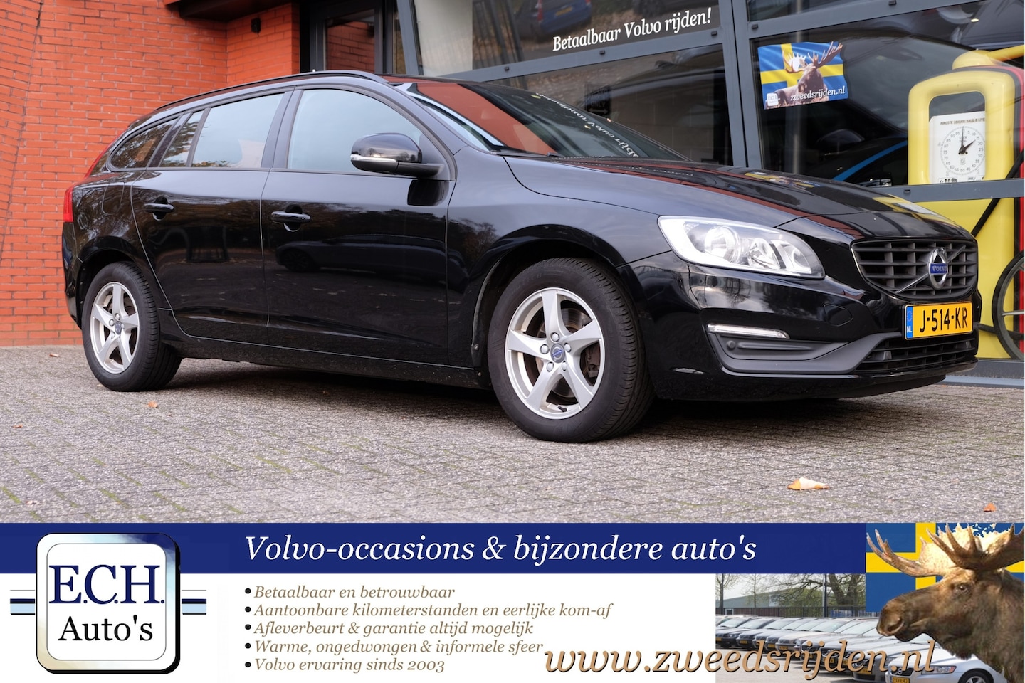 Volvo V60 - 2.0 D3 2.0 D3 150 pk, Navi, Leer, Trekhaak - AutoWereld.nl