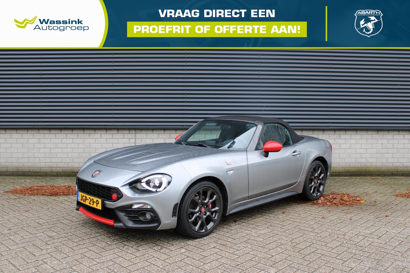 Abarth 124 spider - 1.4 Turbo 170pk Automaat Two Tone Leder I Navigatie I Cruise Control I Bose Audio - AutoWereld.nl