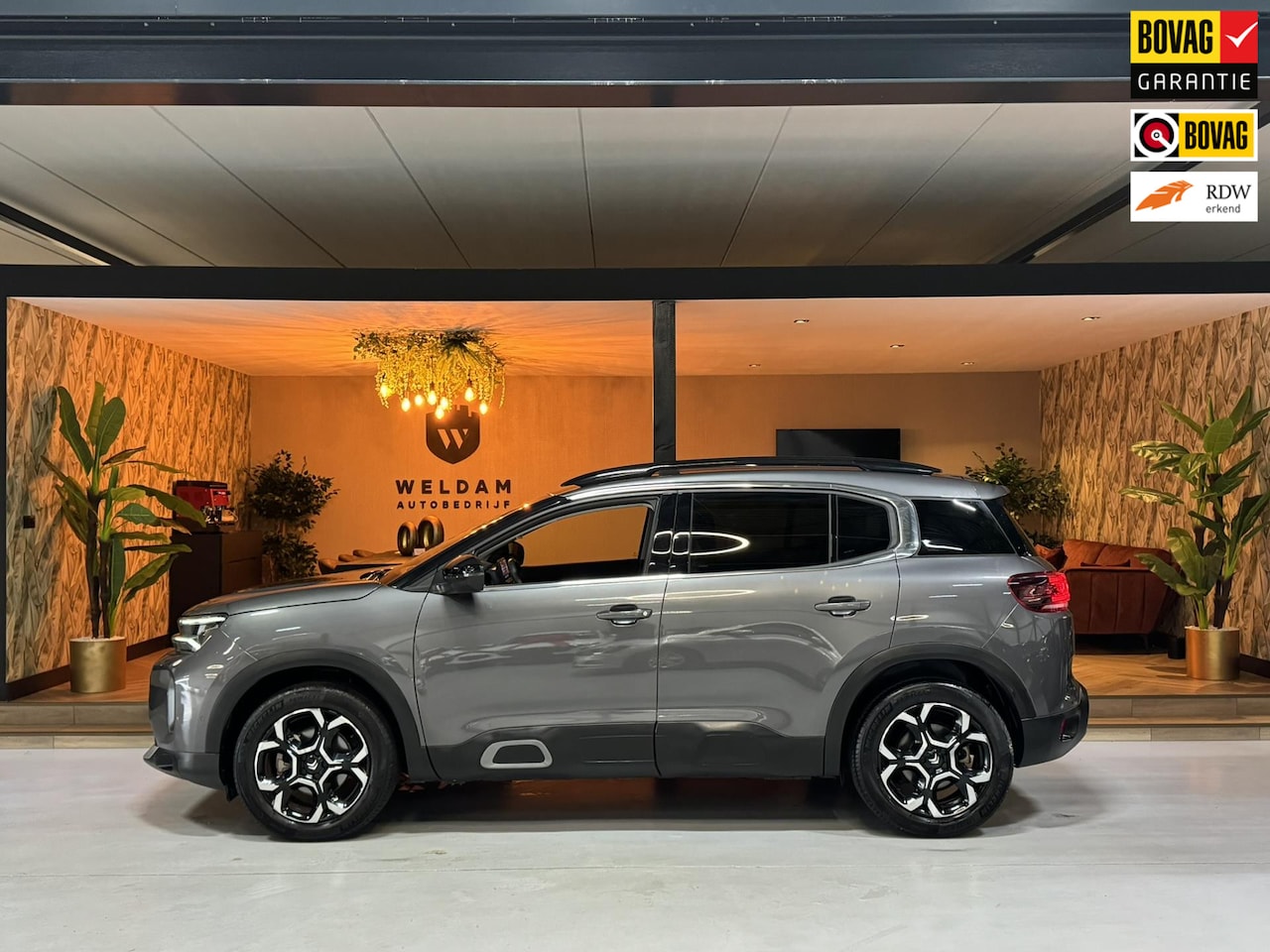 Citroën C5 Aircross - 1.2 PureTech Shine Garantie CarPlay 360 PDC LED DAB ACC Clima Navi Elek. Achterklep Lane R - AutoWereld.nl