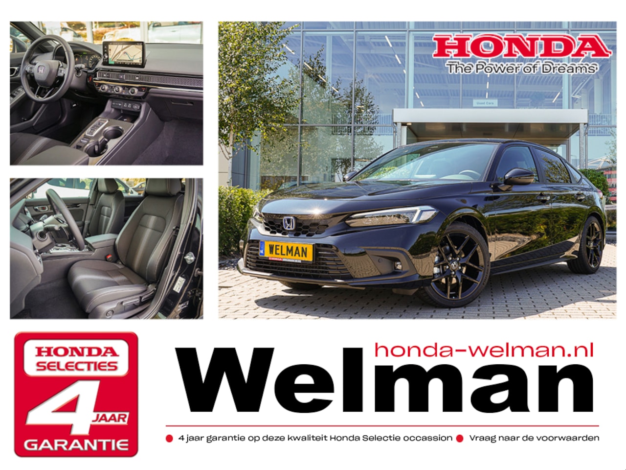Honda Civic - 2.0i e:HEV SPORT - HYBRID - HYBRID - AUTOMAAT - AutoWereld.nl