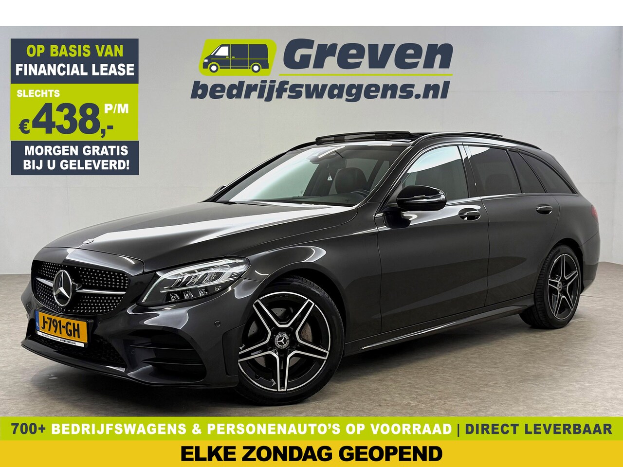 Mercedes-Benz C-klasse - 180 AMG | Pano | Virtual | Camera | LED | Cruise | Navigatie | NAP - AutoWereld.nl