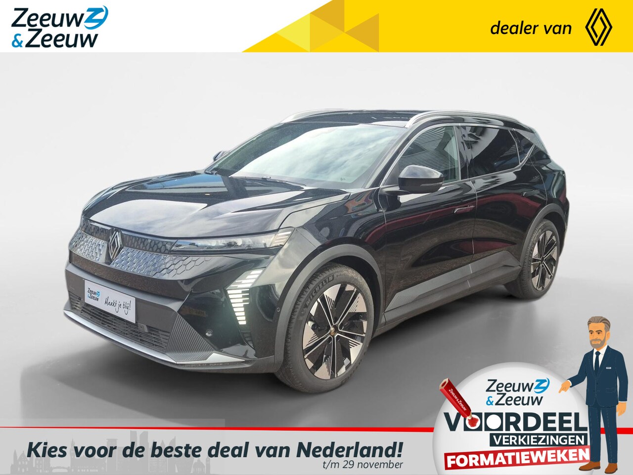 Renault Scenic E-Tech - EV60 comfort range techno | Registratievoordeel € 4045,- | Uitstap waarschuwing | Dodehoek - AutoWereld.nl