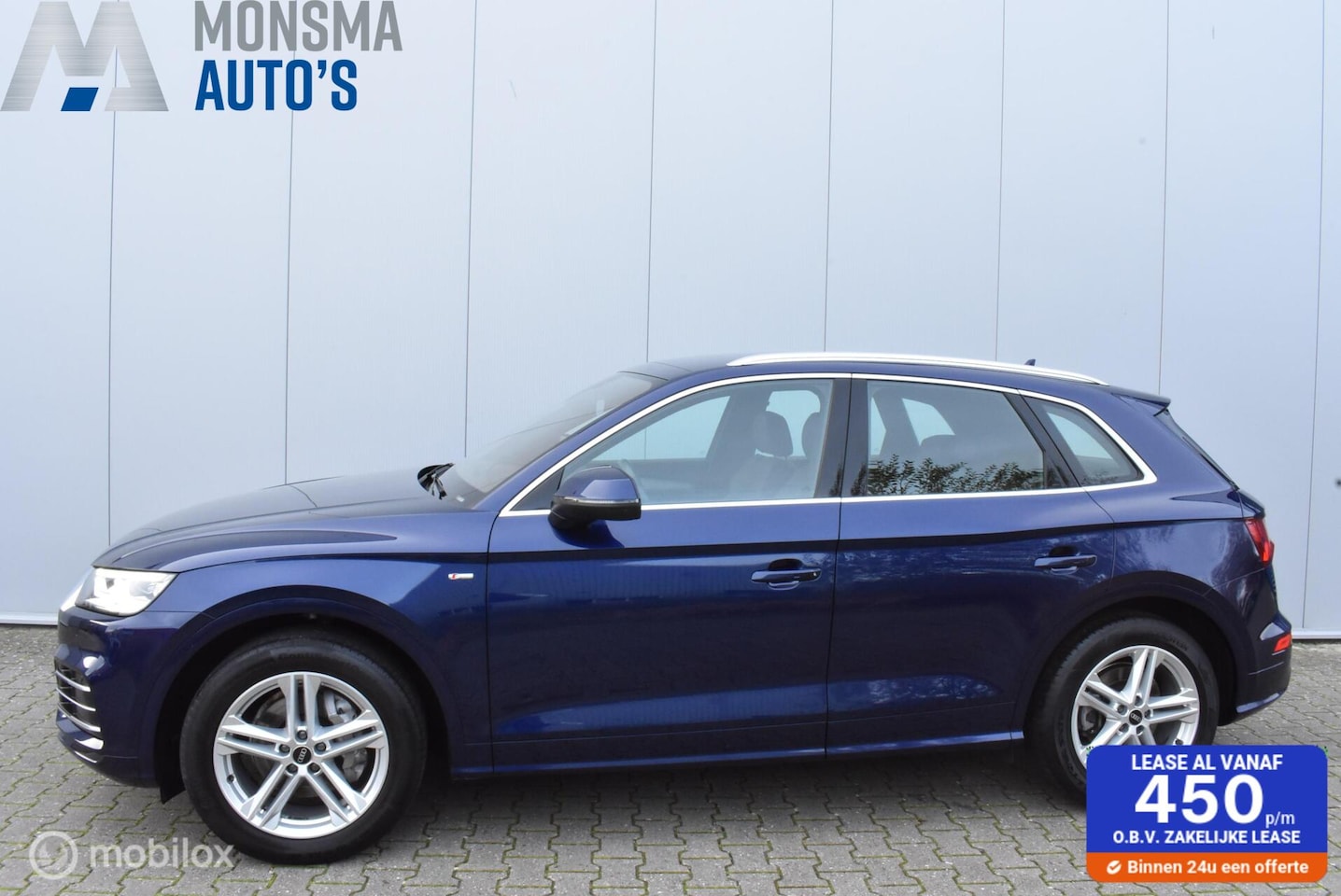 Audi Q5 - 35 TDI quattro S-Line Navarrablau Camera Stoelverwarming LED 19" LMV Afn. trekhaak - AutoWereld.nl