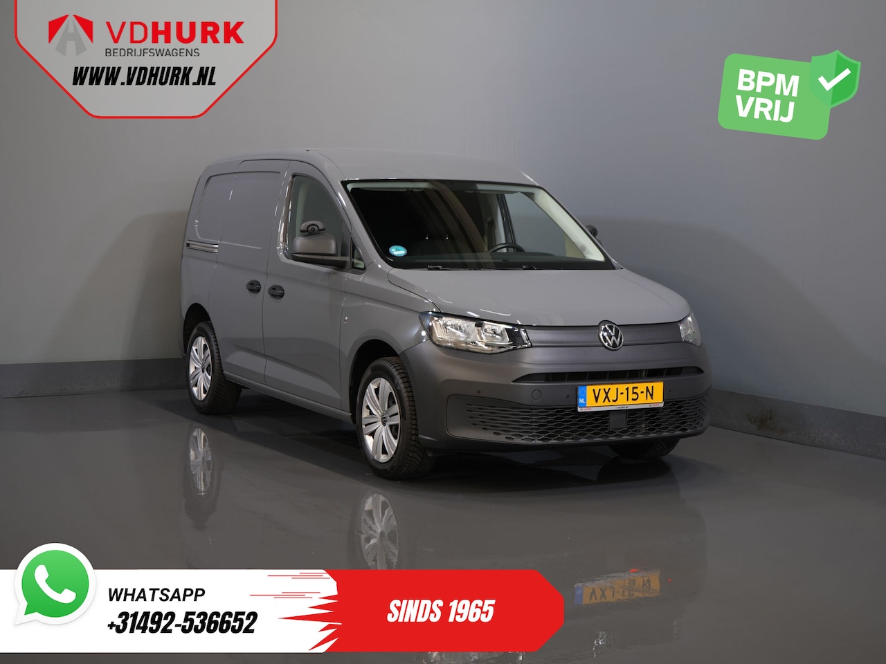 Volkswagen Caddy Cargo - 2.0 TDI 125 pk DSG Aut. BPM VRIJ! NL Auto/ Camera/ Cruise/ PDC/ Airco/ Trekhaak - AutoWereld.nl