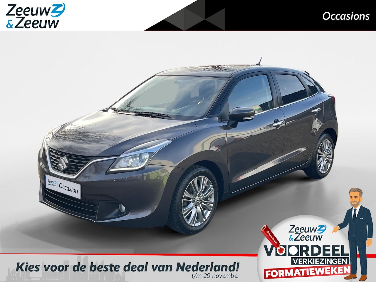 Suzuki Baleno - 1.2 Smart Hybrid High Executive | Trekhaak | Stoelverwarming | Navi | Climate Control | Ca - AutoWereld.nl