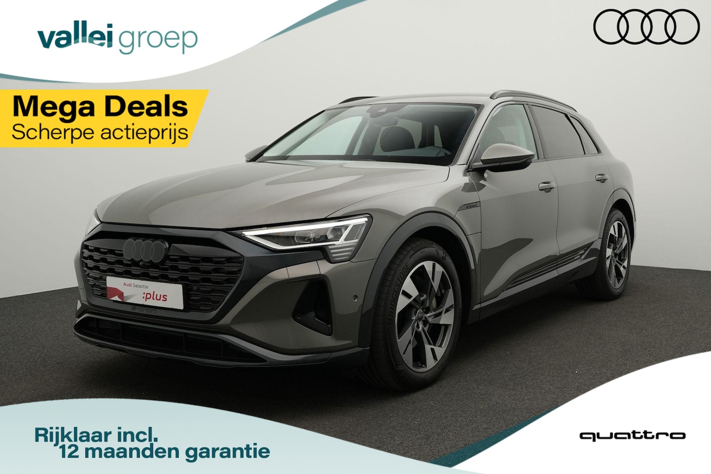Audi Q8 e-tron - 50 quattro Edition 95 kWh 340 pk | Luchtvering | Achteruitrijcamera | Navigatie | Stoelver - AutoWereld.nl