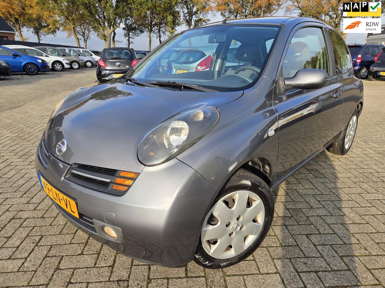 Nissan Micra - 1.2 Visia 2003. Elektrische Ramen/CV op afstand/Mistlampen etc.. APK 11-2026 - AutoWereld.nl