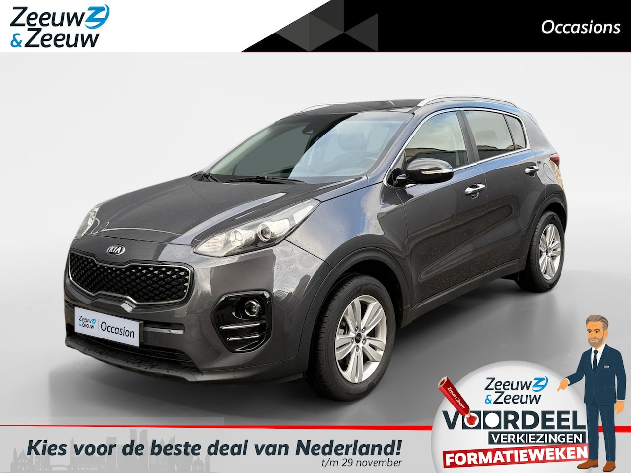 Kia Sportage - 1.6i DynamicLine Navi | Bluetooth | Cruise control | Metallic lak | Bovag garantie | NAP - AutoWereld.nl