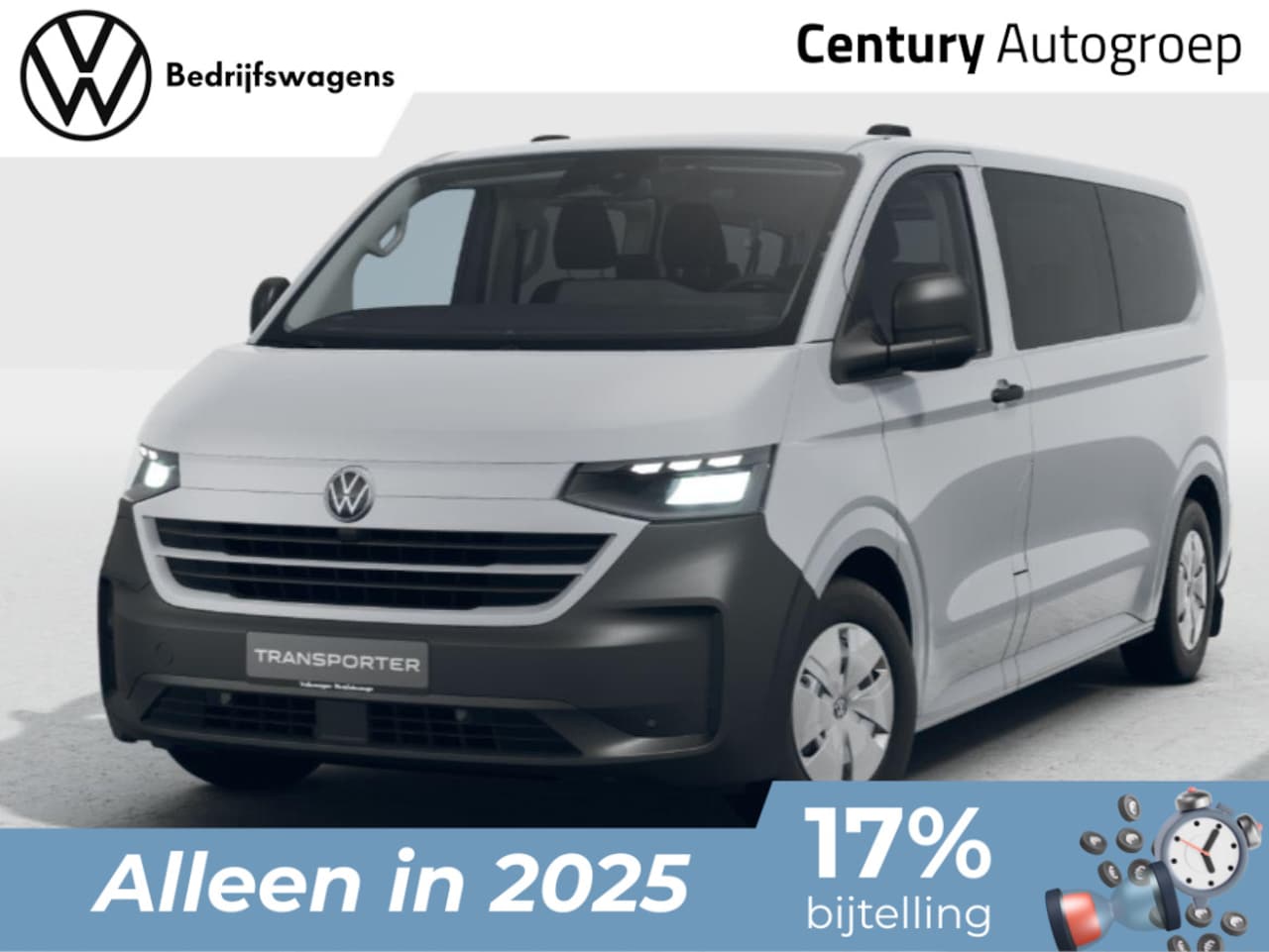 Volkswagen e-Transporter Kombi - Bedrijfswagens Life L2 Elektromotor 160 kW (218 pk) 3500 mm - AutoWereld.nl