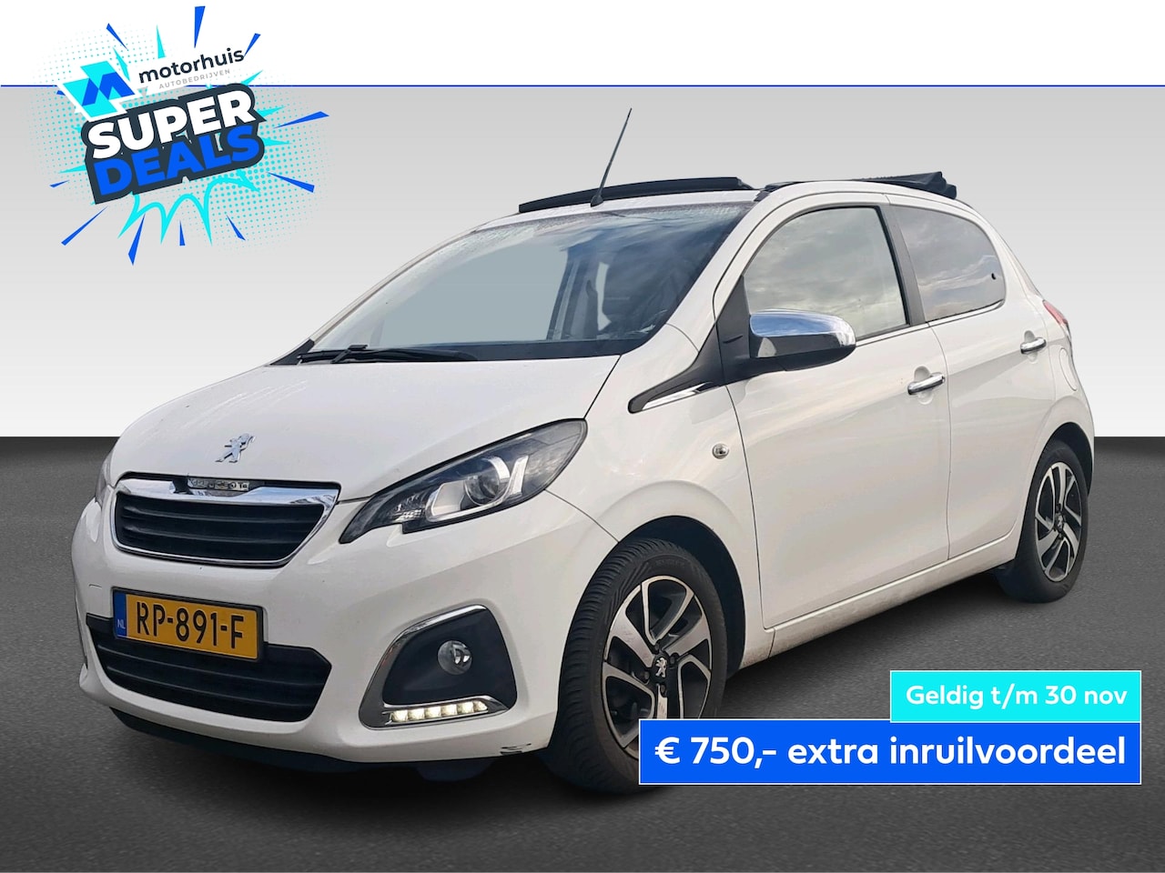 Peugeot 108 - 1.0 e-VTi ALLURE TOP! 5DRS SCHUIFDAK CAMERA ECC - AutoWereld.nl