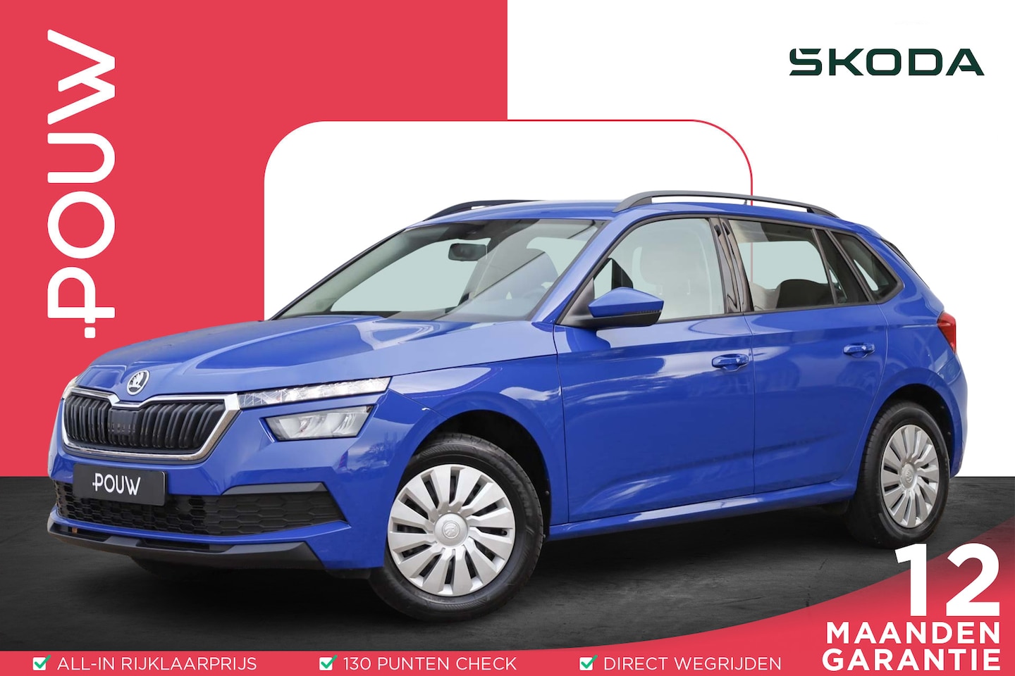 Skoda Kamiq - 1.0 TSI 95pk Active | Airco | Bluetooth | LED Koplampen - AutoWereld.nl