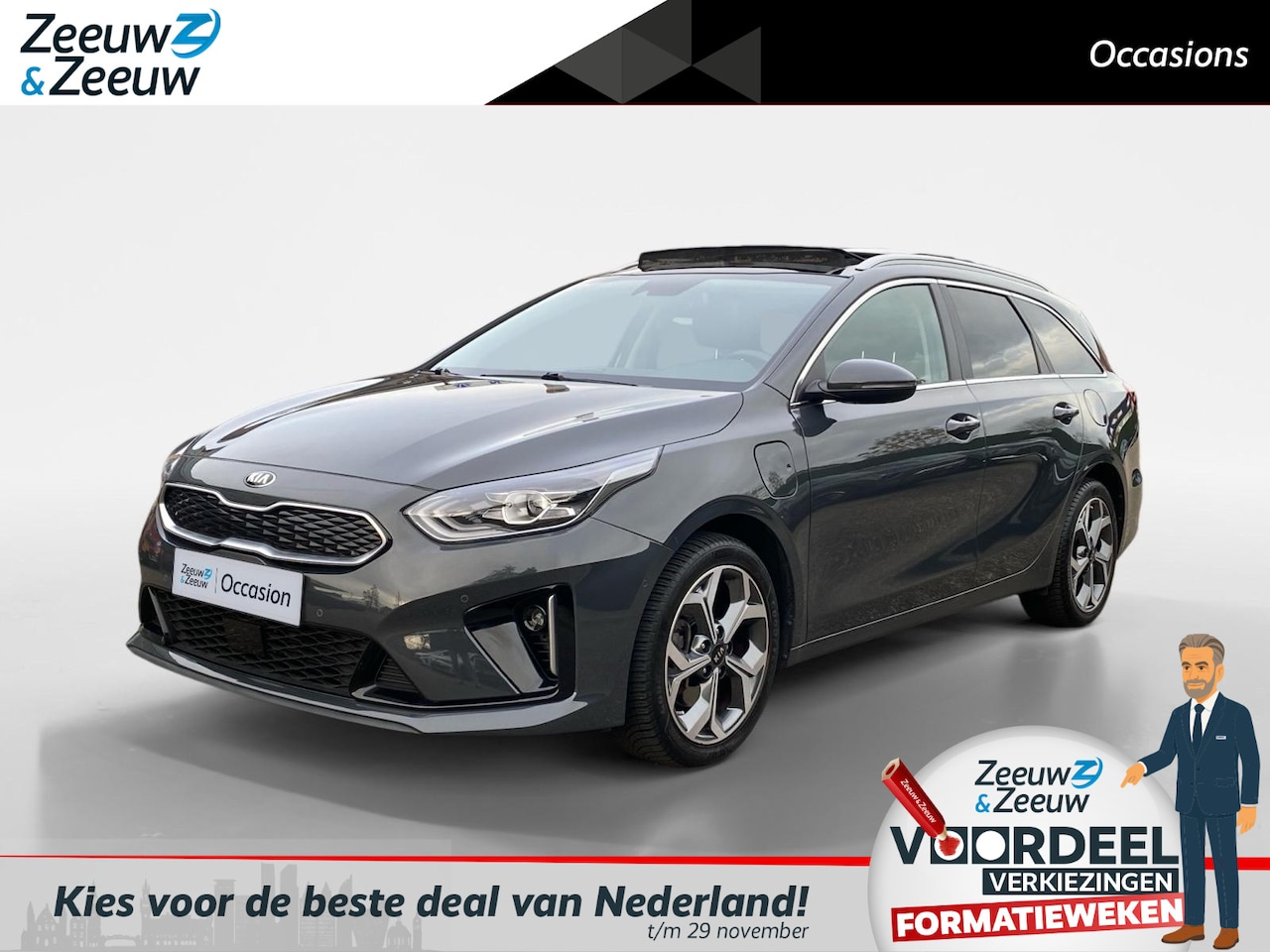 Kia Cee'd Sportswagon - Ceed 1.6 GDI PHEV ExecutiveLine | PlugIn | Stoel + Stuurverwarming | Navigatie | Panoramad - AutoWereld.nl