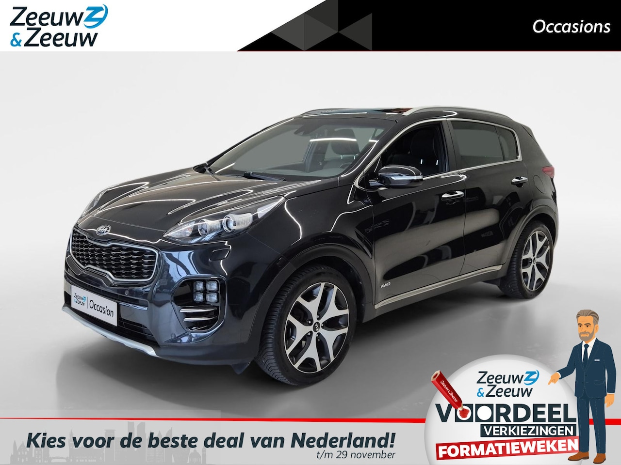 Kia Sportage - 1.6 T-GDI 4WD GT-Line PlusLine | Cruise Control | Climate Control | All-Season Banden | Pa - AutoWereld.nl