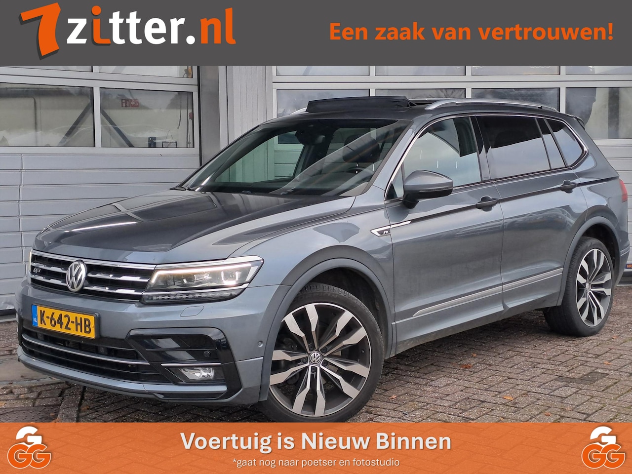 Volkswagen Tiguan Allspace - 1.5 TSI Highline R-Line, 7-Persoons, Panoramadak, Led, Massage, Elek. Trekhaak, Camera - AutoWereld.nl
