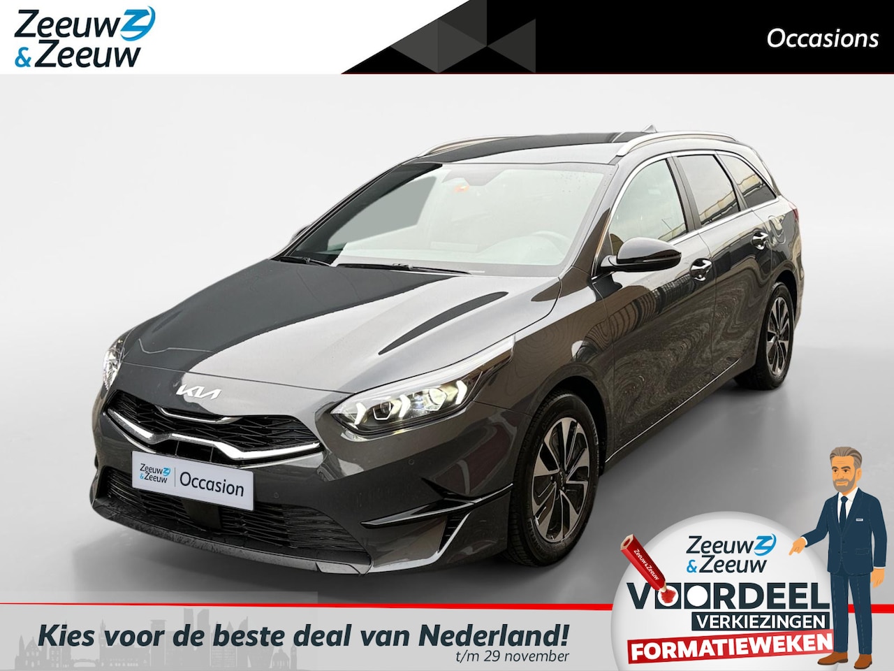 Kia Cee'd Sportswagon - Ceed 1.0 T-GDi MHEV Design Edition Fabrieksgarantie t/m 15-3-2032 +3x 1 jaar* | NAP - AutoWereld.nl