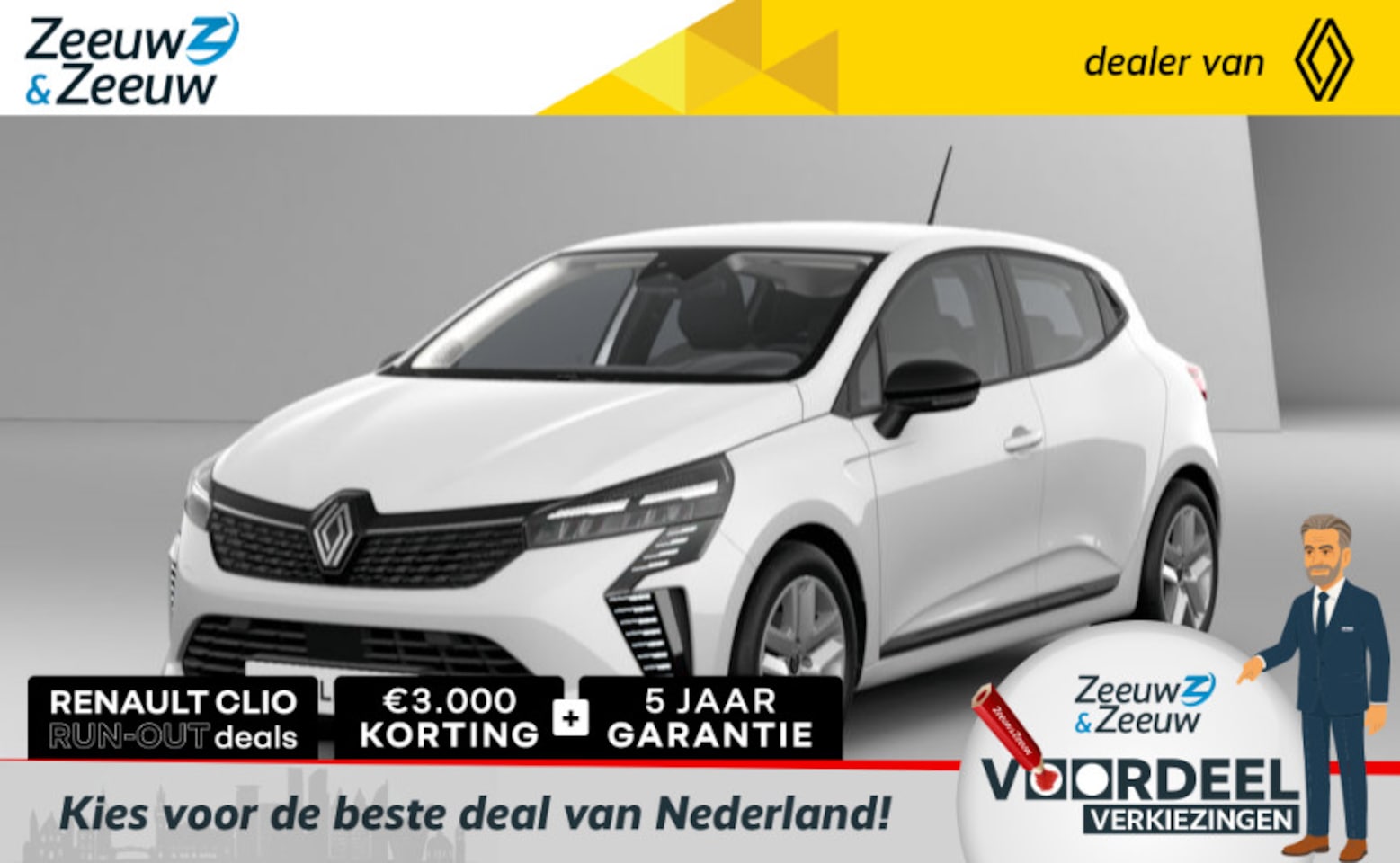 Renault Clio - 1.6 E-Tech Full Hybrid 145 evolution UIT VOORRAAD LEVERBAAR | NU MET 2000,- VOORRAAD KORTI - AutoWereld.nl