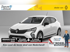 Renault Clio - 1.6 E-Tech Full Hybrid 145 evolution UIT VOORRAAD LEVERBAAR | NU MET 2000, - VOORRAAD KORT