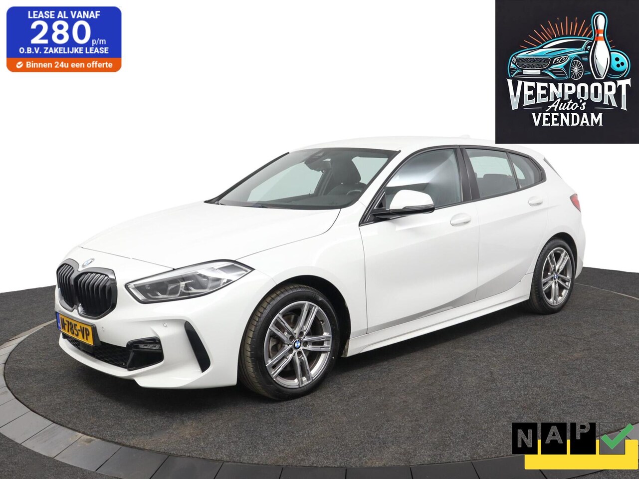 BMW 1-serie - 118i Sport Leder Airco Trekhaak Cruise M-Pakket - AutoWereld.nl