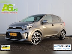 Kia Picanto - 1.0 CVVT Design Edition Leder Navigatie Achteruitrijcamera Carplay Android Climate Cruise