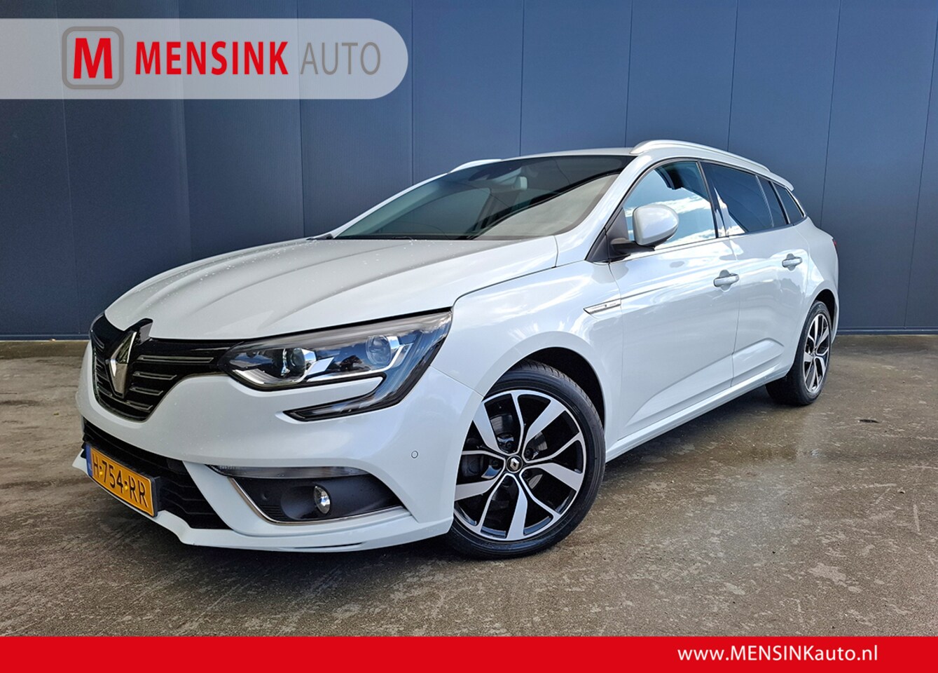 Renault Mégane Estate - 1.3 TCe Bose 1e EIGENAAR CAMERA HALF LEER PARK ASSIST LED NAVI CRUISE ECC TREKHAAK - AutoWereld.nl