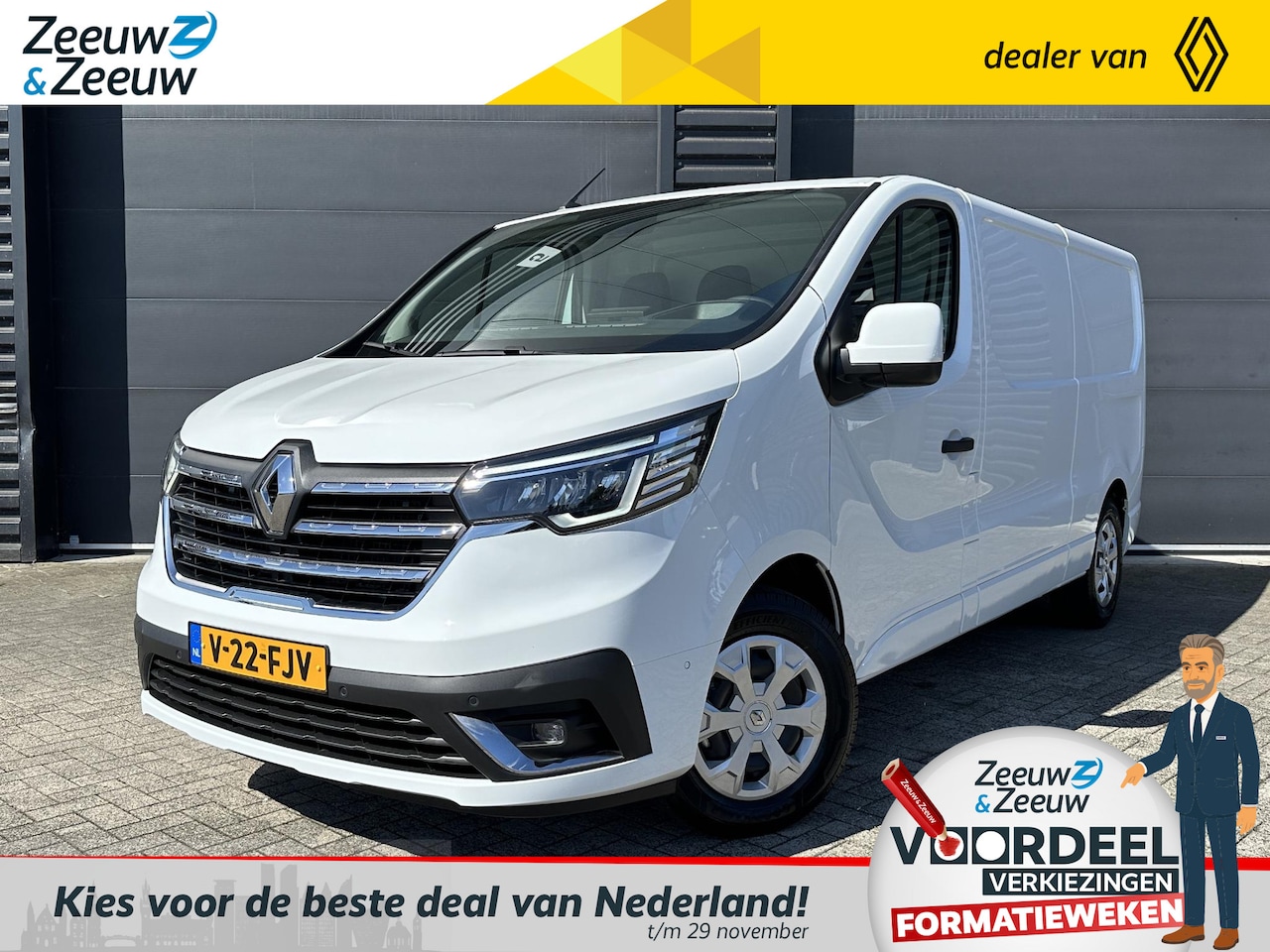 Renault Trafic E-Tech - T29 L2H2 52 kWh Comfort Automaat | DEMO | Camera | Navi | Parkeersensoren | Climate Contro - AutoWereld.nl