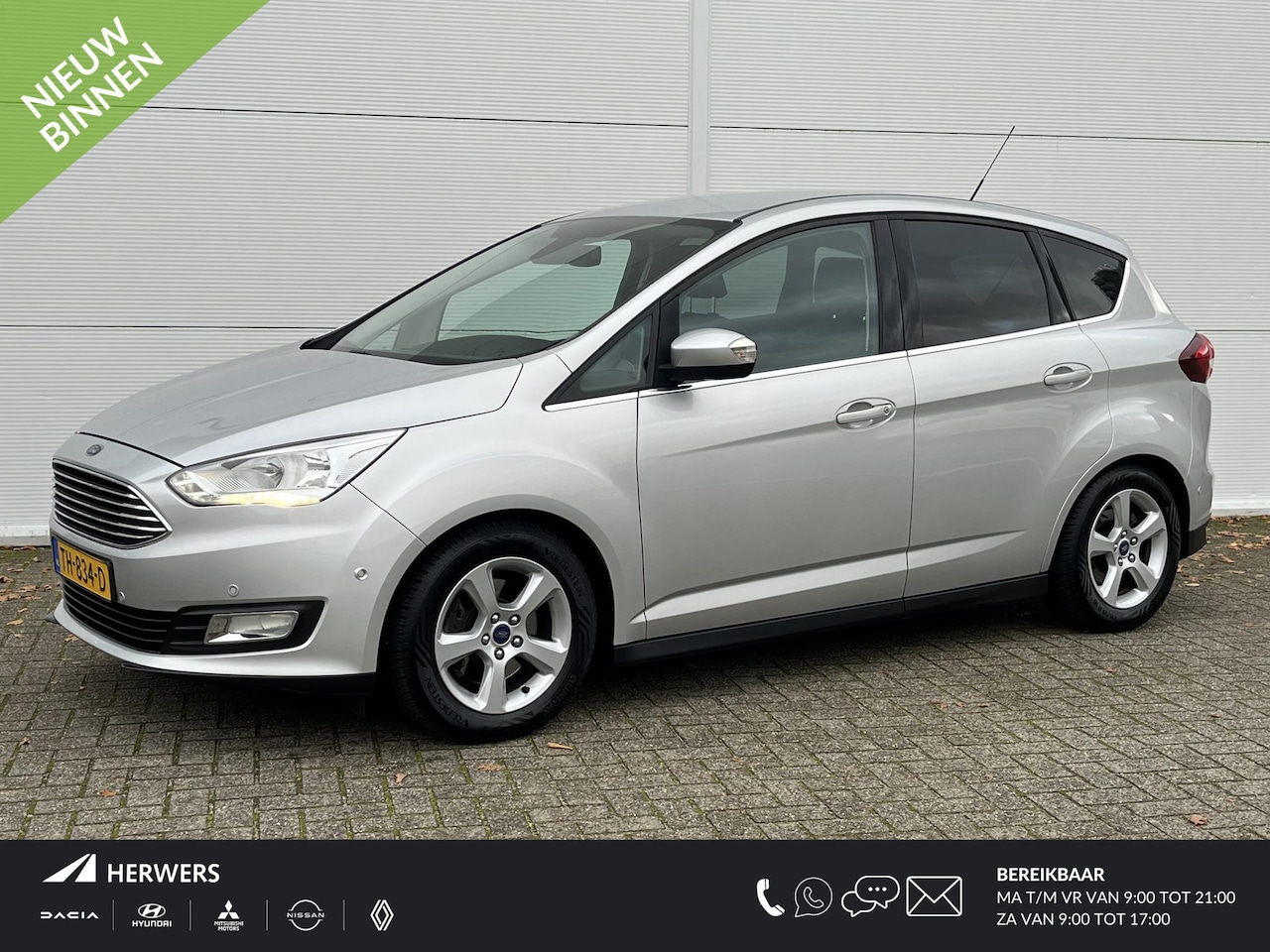 Ford C-Max - 1.5 Titanium / cruise control / dealer onderhouden / trekhaak( 1500 kg) / lichtmetalen vel - AutoWereld.nl
