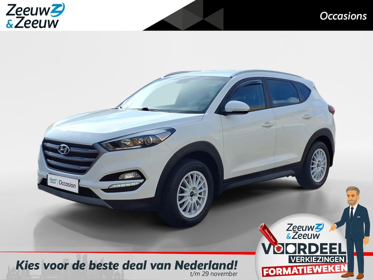 Hyundai Tucson - 1.6 GDi Comfort Trekhaak | Camera | Navigatie | Cruise Control | Climate Control | Parkeer - AutoWereld.nl
