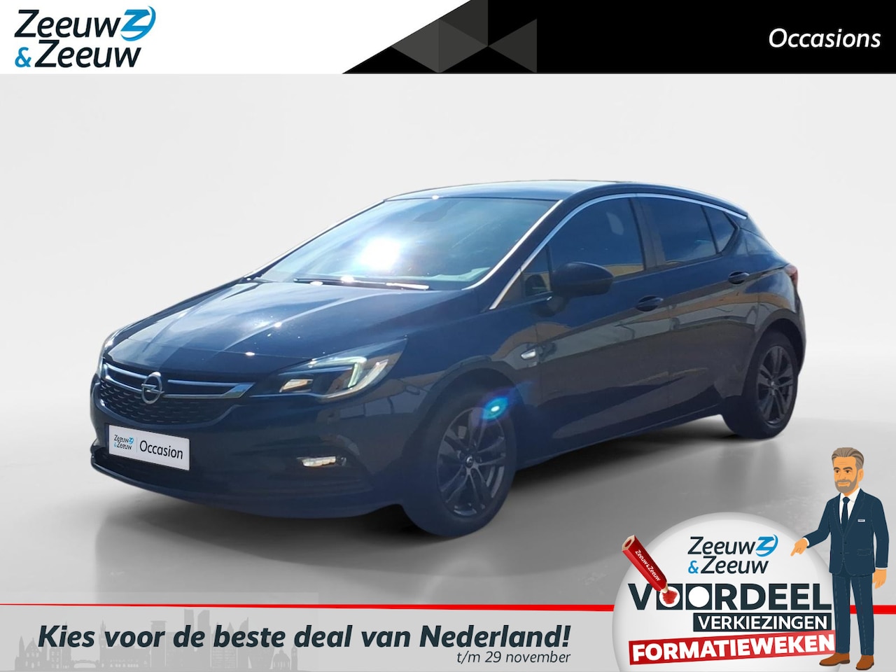 Opel Astra - 1.0 Turbo 120 Jaar Edition Navigatie | Trekhaak | Stoelverwarming | Bluetooth | Airco | Cr - AutoWereld.nl