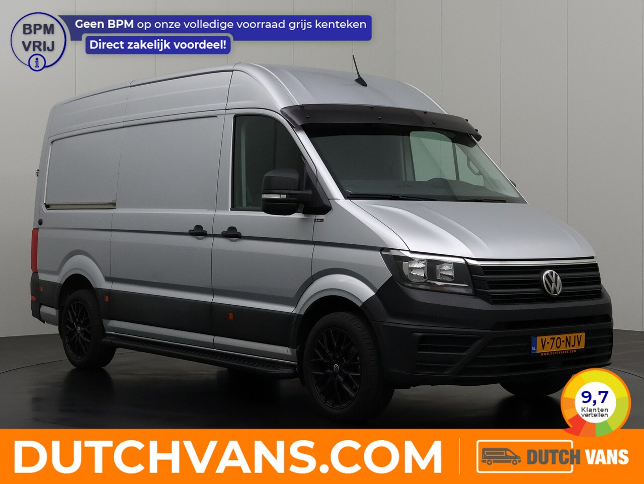 Volkswagen Crafter - 2.0TDi 140PK DSG Automaat L3H3 V-Edition | Airco | Cruise | 3-Persoons | Betimmering - AutoWereld.nl