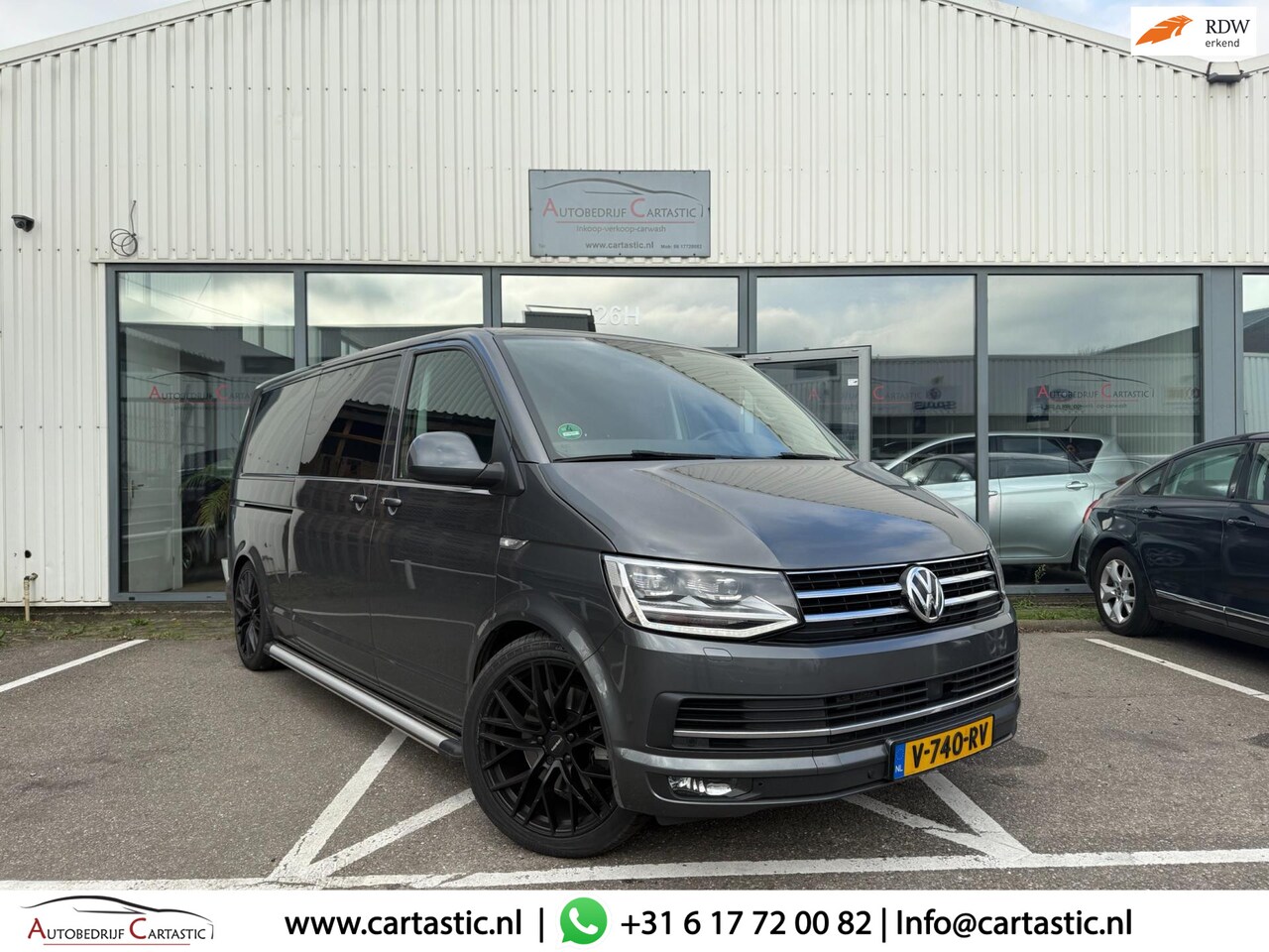 Volkswagen Transporter - 2.0 TDI L2H1 DC Highline 204 pk | DSG | ACC | PDC |NAVI | CUSTOM INTERIEUR | VERLAAGD | DU - AutoWereld.nl