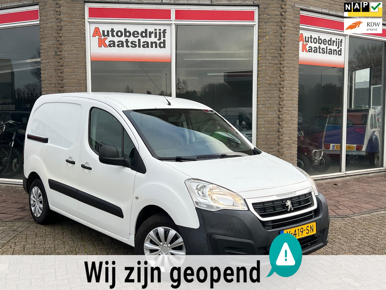 Peugeot Partner - 120 1.6 BlueHDi 75 L1 Premium - Airco - NIEUWE APK - - AutoWereld.nl