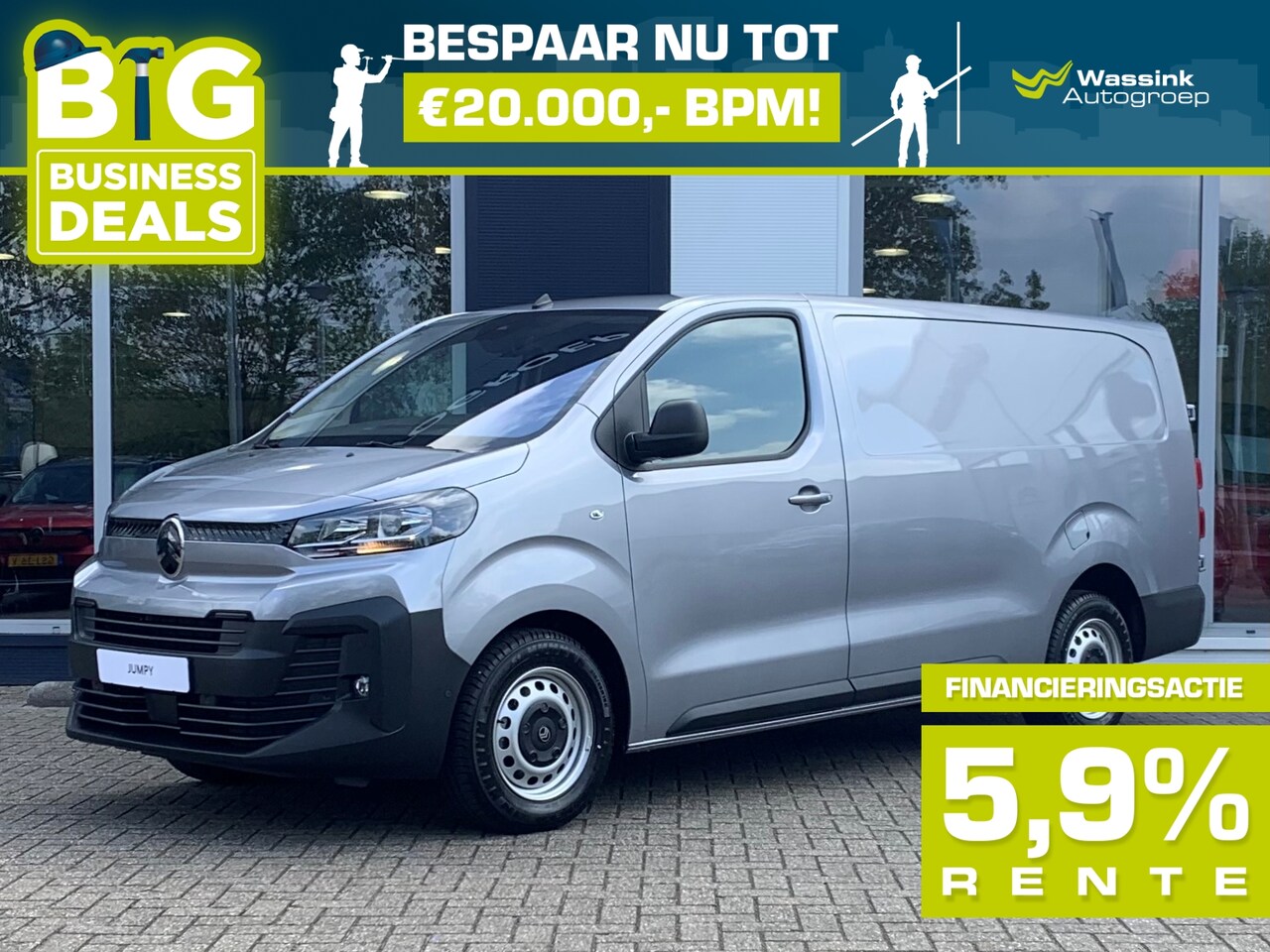 Citroën Jumpy - GB 2.0 BlueHDi 180pk L3 Automaat 3-zits | BPM VRIJ! | Trekhaak | Houten afwerking laadruim - AutoWereld.nl