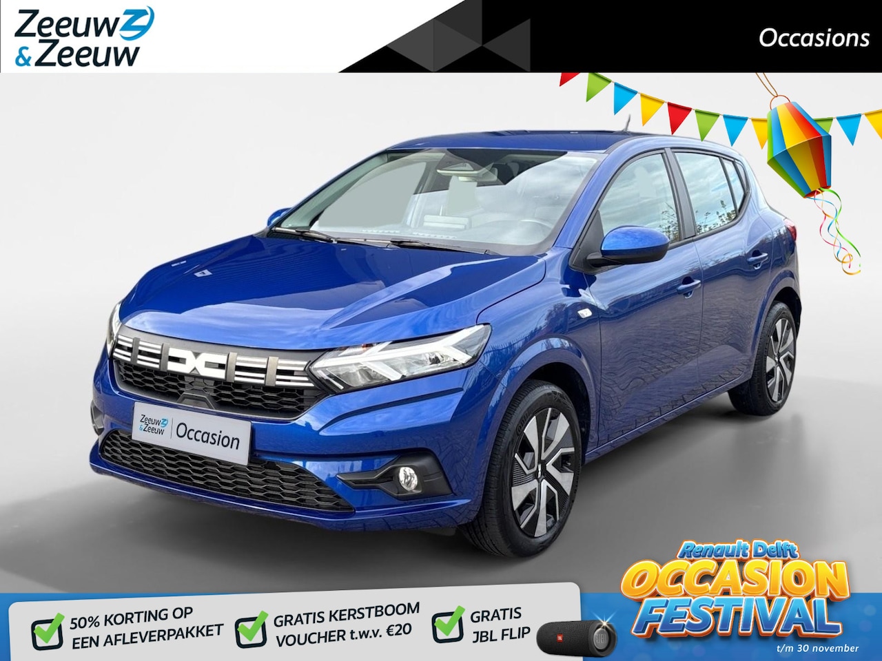 Dacia Sandero - 90PK TCe Expression | Navi | Airco | Parkeersensoren | Cruise Control | Apple CarPlay/Andr - AutoWereld.nl