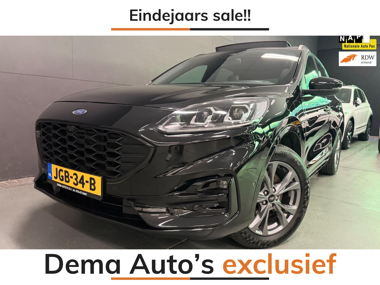 Ford Kuga - 2.5 PHEV ST-Line X PANO/NAVI/H-UP/B&O/CAM/ECC/PDC/CRUISE/// - AutoWereld.nl