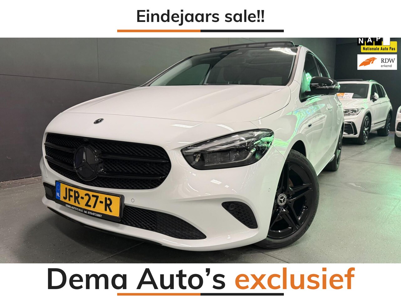 Mercedes-Benz B-klasse - 250 e Premium 18''AMG WIDE-SCREEN PANO/LED/DAB/CAM/ECC/PDC/CRUISE/// - AutoWereld.nl