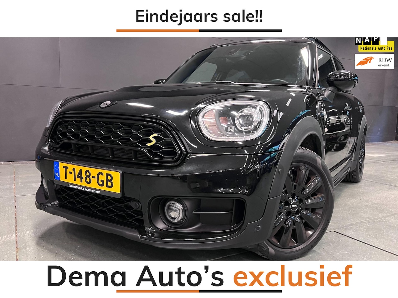 MINI Countryman - 2.0 Cooper S E ALL4 Chili 18'' BLACK-LINE LIMITED-EDITION!!! - AutoWereld.nl