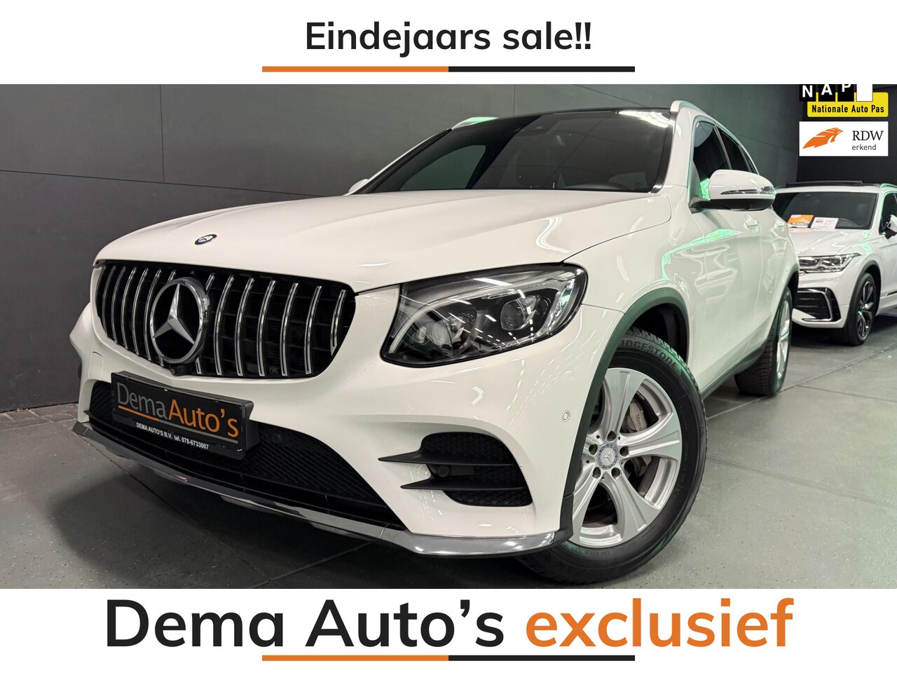 Mercedes-Benz GLC-klasse - 250 4MATIC AMG PANO/NAVI/LEDER/LED/CAM/ECC/PDC/CRUISE/STOEL-M/// - AutoWereld.nl