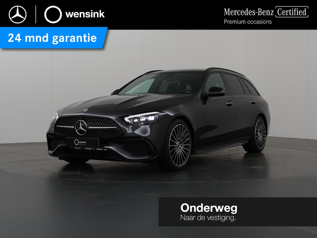 Mercedes-Benz C-klasse Estate - 180 Business Solution AMG | Panoramadak | 19-Inch | Trekhaak | Digital Light | Night pakke - AutoWereld.nl