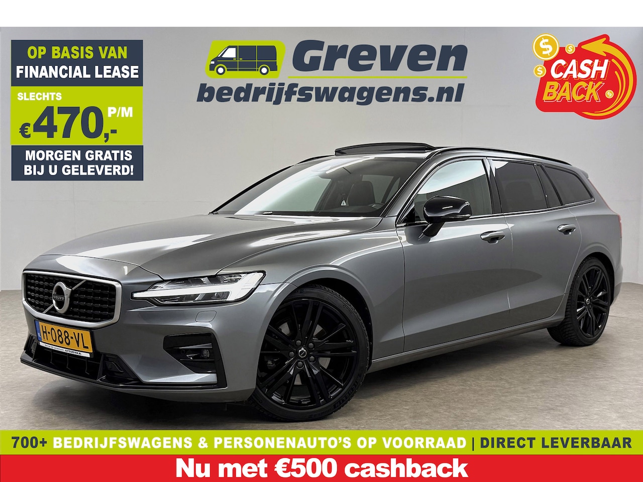 Volvo V60 - 2.0 T4 R-Design | Pano | LED | Virtual | Memory | Stoelverw. | Camera | Carplay | Cruise - AutoWereld.nl