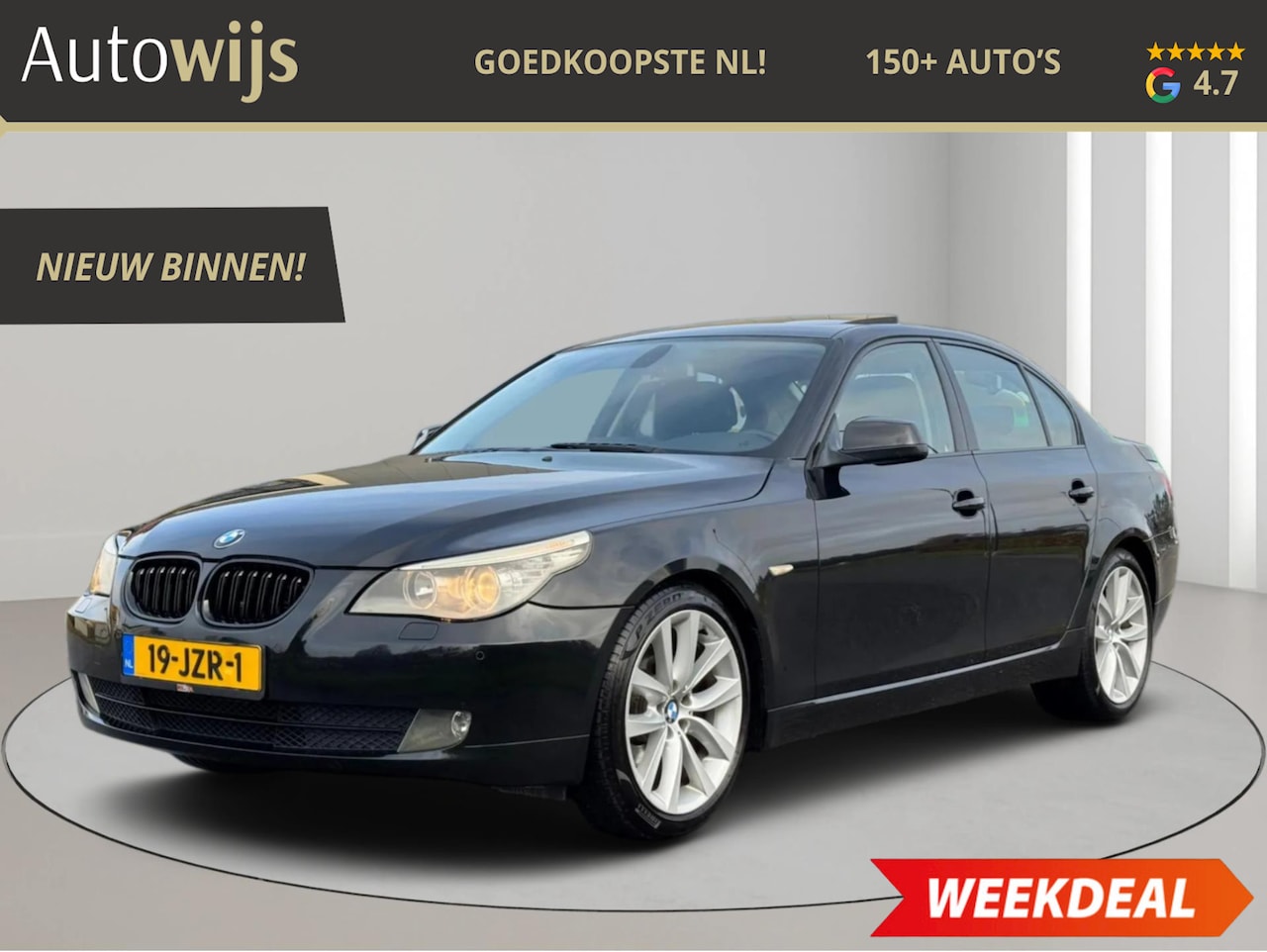 BMW 5-serie - 523i Business Line Edition II|190PK|NL AUTO|XENON|PANO|NAVI|ELEKSTOEL|CRUISE|GOED ONDERHOU - AutoWereld.nl