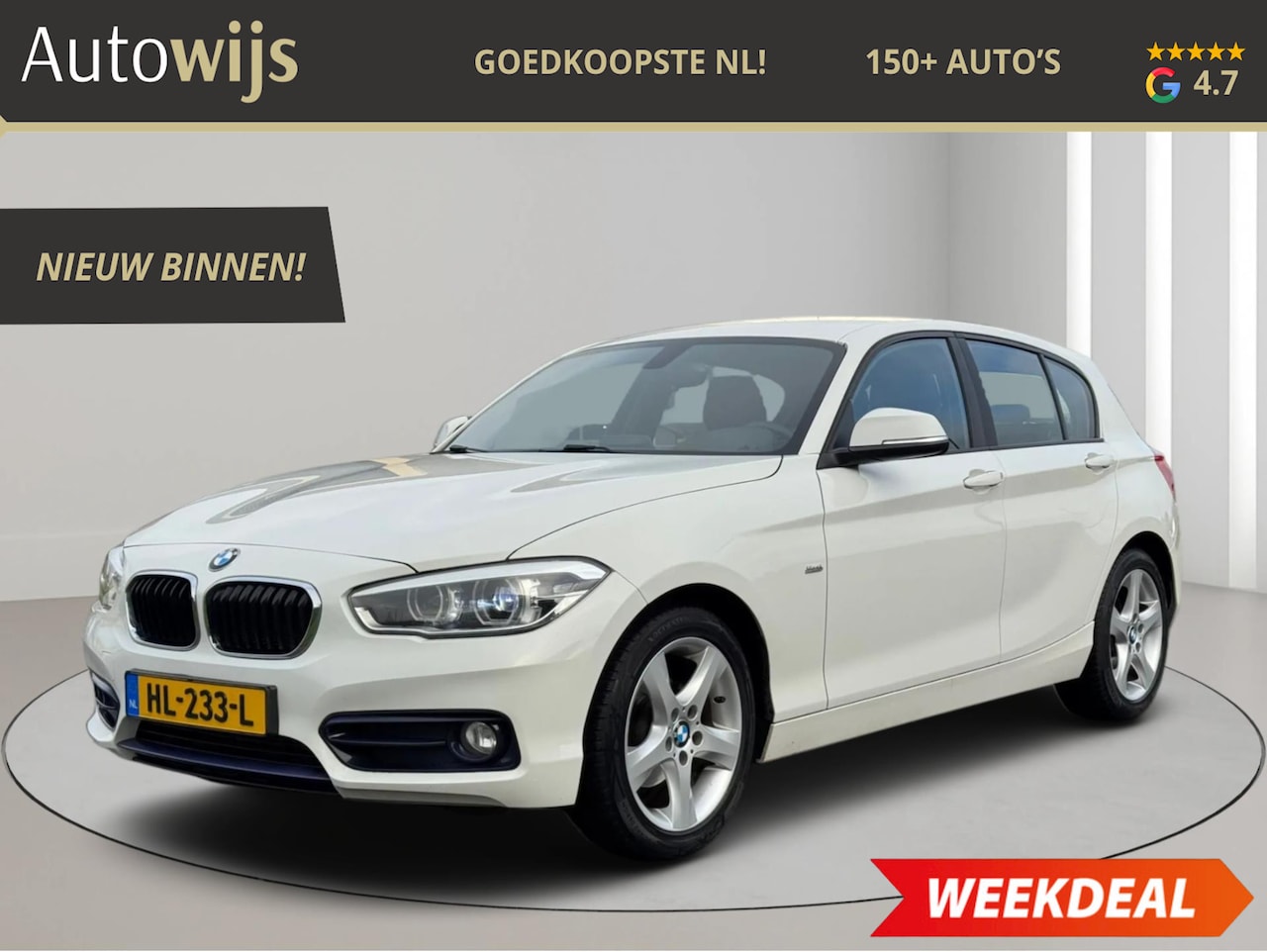 BMW 1-serie - 118i Corporate Lease Sport|SPORT-LINE|NL AUTO|136PK|LED|NAVI|CRUISE|CLIMA| - AutoWereld.nl