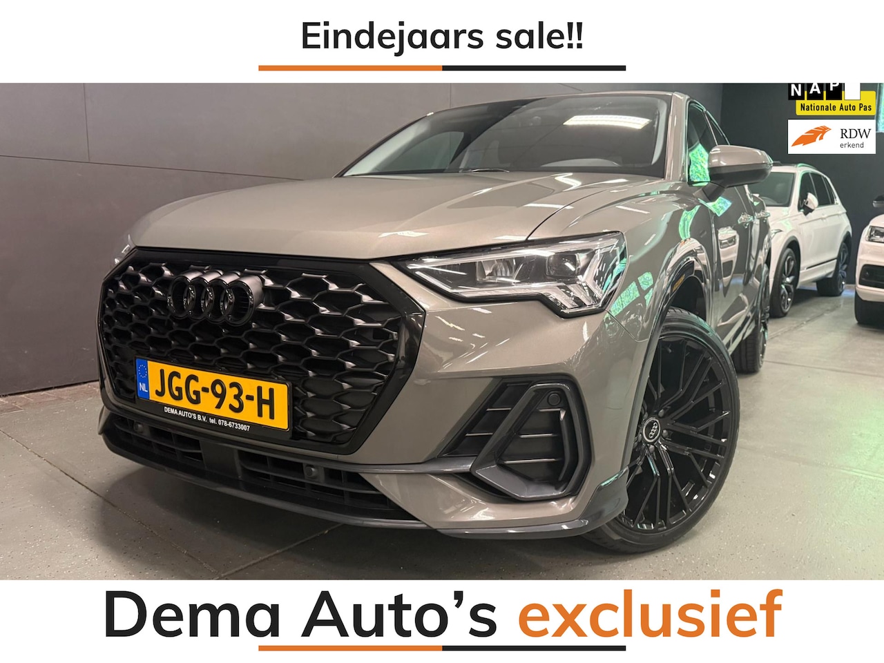 Audi Q3 Sportback - 35 TFSI S-LINE BLACK-LINE 20'' NAVI/DAB/V-COCKPIT/CAM/A-CRUISE/ECC/PDC/// - AutoWereld.nl