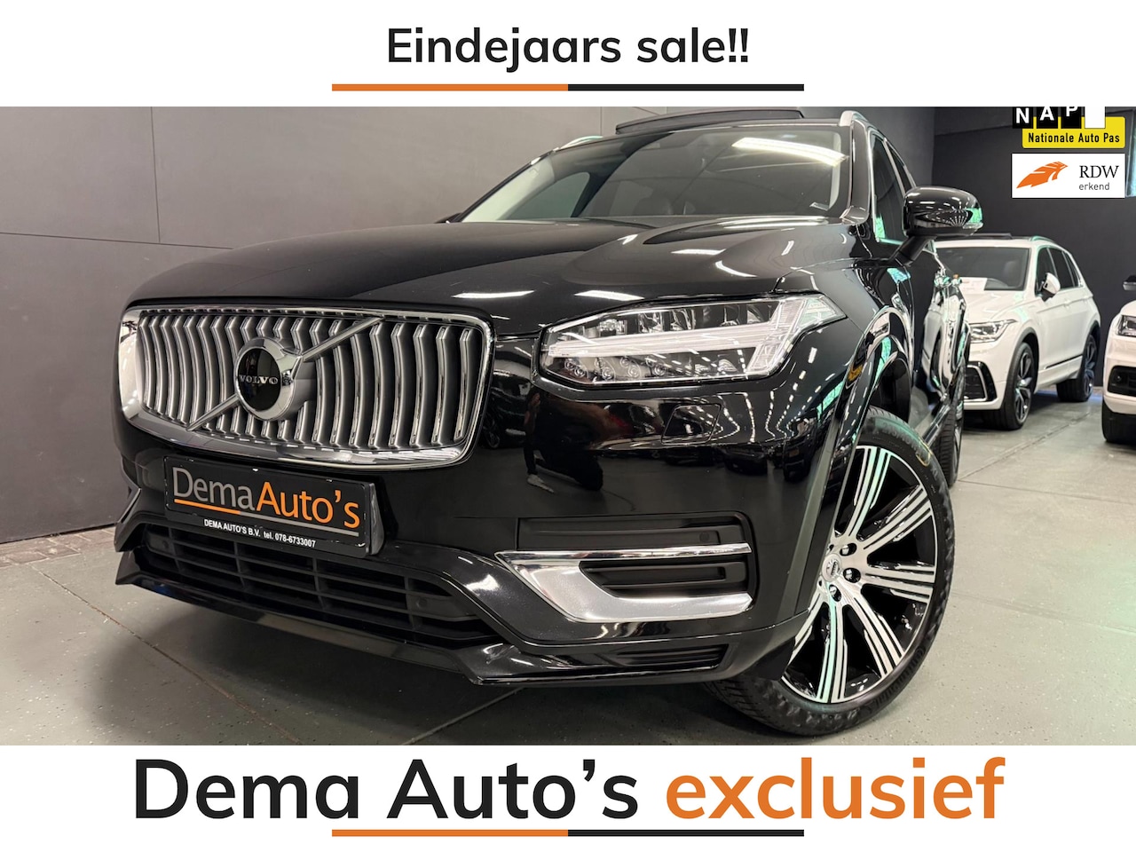Volvo XC90 - 2.0 T8 Recharge AWD Inscription Expression 21'' LONG RANGE PANO/LEDER/DAB/LED/H-KARDON/7ZI - AutoWereld.nl
