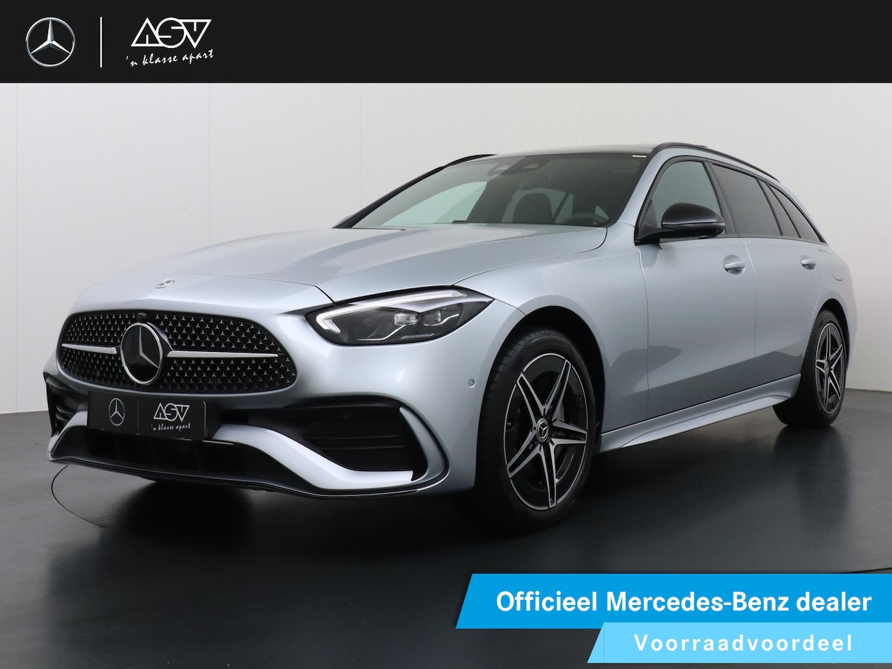 Mercedes-Benz C-klasse Estate - 300 e Business Solution AMG | Niveauregeling | Distronic Cruise Control | Trekhaak Wegklap - AutoWereld.nl