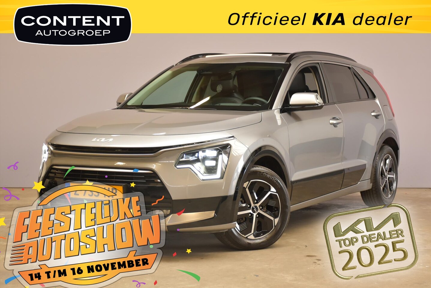 Kia Niro - 1.6 GDi Hybrid 141pk DCT6 DynamicPlusLine - AutoWereld.nl